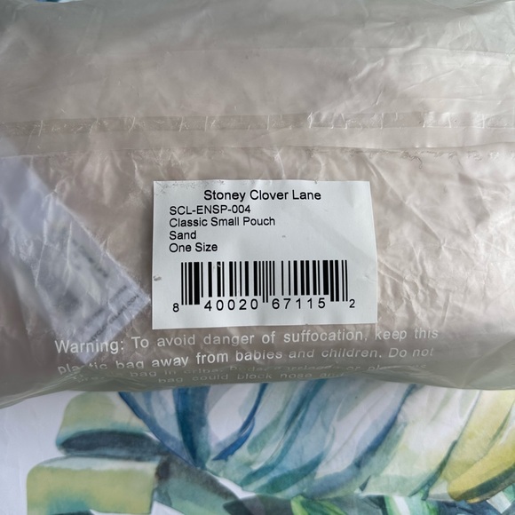 Stoney Clover Lane Small Pouch - Sand NWT - Picture 8 of 9
